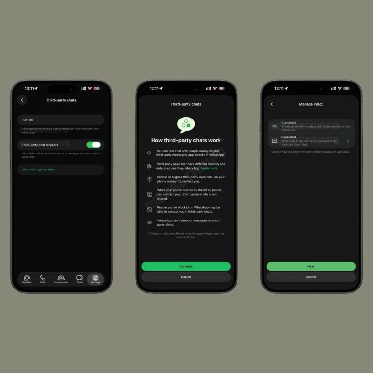 Come attivare la funzione “Chat di terzi” su WhatsApp (e come disattivarla)